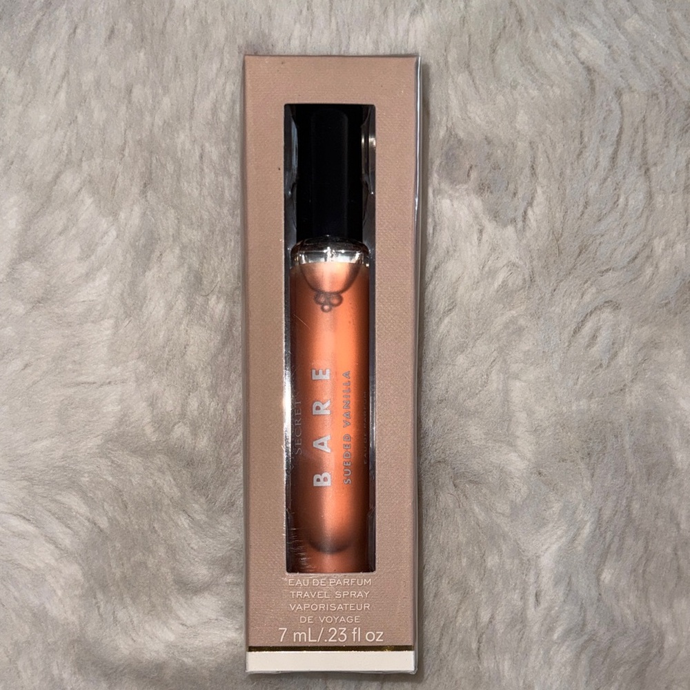 NEW Victoria's Secret Bare Vanilla Travel Spray - Elegant Gold and Black